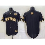 Men's New York Knicks Blank Black Gold 2026 Finals & Eastern Conference Champions Patch Stitched Baseball Jersey Men's New York Knicks Blank Black Gold 2026 Finals & Eastern Conference Champions Patch Stitched Baseball Jersey