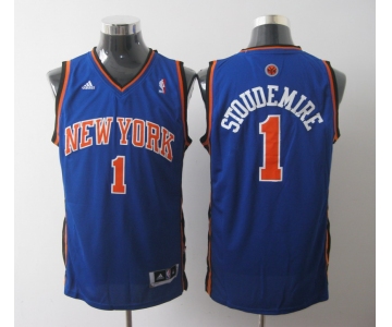 nba new york knicks #1 stoudemire blue[2011 swingman revolution 30]