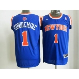 nba new york knicks #1 stoudemire blue[revolution 30 swingman]