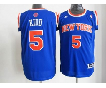 nba new york knicks #5 jason kidd blue[revolution 30 swingman]