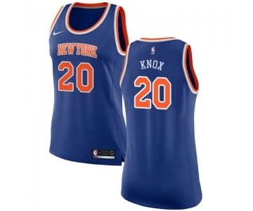 Women's Nike New York Knicks #20 Kevin Knox Swingman Royal Blue NBA Jersey - Icon Edition