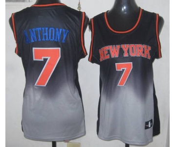 women nba new york knicks #7 anthony black-grey