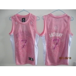 women nba new york knicks #7 anthony pink