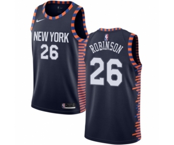 Youth Nike New York Knicks #26 Mitchell Robinson Swingman Navy Blue NBA Jersey - 2018-19 City Edition