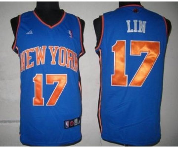youth nba jerseys new york knicks #17 jeremy lin blue