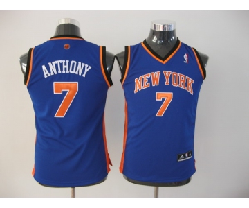 youth nba new york knicks #7 anthony blue