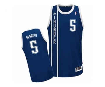 Men's Adidas Oklahoma City Thunder #5 Victor Oladipo Swingman Navy Blue Alternate NBA Jersey