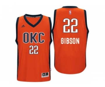 Men's Oklahoma City Thunder #22 Taj Gibson adidas Orange Player Swingman Jersey