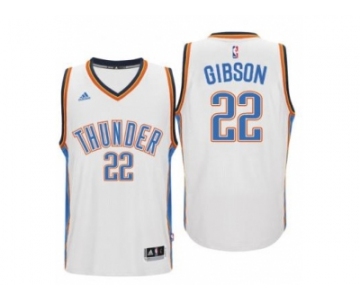Men's Oklahoma City Thunder #22 Taj Gibson adidas White Player Swingman Jersey