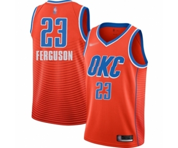 Men's Oklahoma City Thunder #23 Terrance Ferguson Swingman Orange Finished Basketball Jersey - Statement Edition