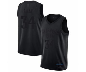 Men's Oklahoma City Thunder #34 Ray Allen Swingman Black MVP Basketball Jersey