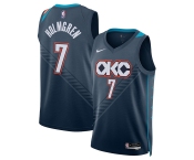 Men's Oklahoma City Thunder #7 Chet Holmgren Navy 2025-26 City Edition Swingman Stitched Basketball Jersey Men's Oklahoma City Thunder #7 Chet Holmgren Navy 2025-26 City Edition Swingman Stitched Basketball Jersey