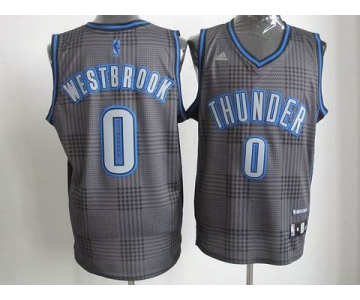 nba oklahoma city thunder #0 westbrook black-grey[2012]