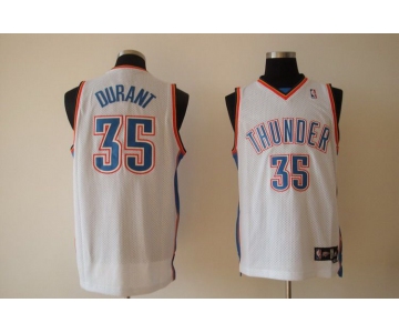 nba thunder #35 durant white(fans edition)