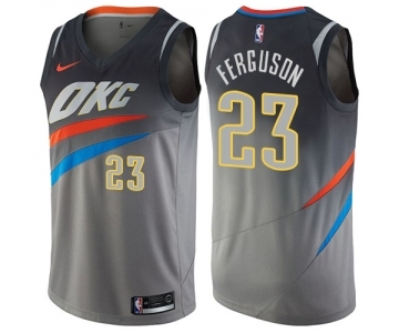 Women's Nike Oklahoma City Thunder #23 Terrance Ferguson Swingman Gray NBA Jersey - City Edition
