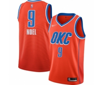 Women's Oklahoma City Thunder #9 Nerlens Noel Swingman Orange Finished Basketball Jersey - Statement Edition