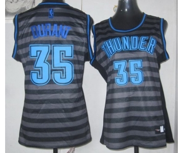 women nba oklahoma city thunder #35 durant grey[black strip]