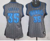 women nba oklahoma city thunder #35 durant grey[static fashion swingman] 
