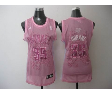 women nba oklahoma city thunder #35 durant pink
