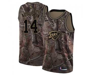 Youth Nike Oklahoma City Thunder #14 D.J. Augustin Swingman Camo Realtree Collection NBA Jersey