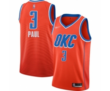 Youth Oklahoma City Thunder #3 Chris Paul Swingman Orange Finished Basketball Jersey - Statement Edition