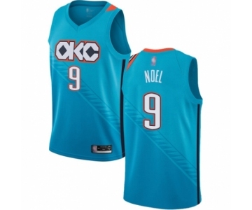 Youth Oklahoma City Thunder #9 Nerlens Noel Swingman Turquoise Basketball Jersey - City Edition