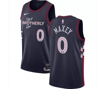 76ers #0 Joel Embiid Navy Nike 2023-24 City Edition Swingman Jersey