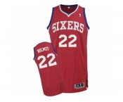 Men Adidas Philadelphia 76ers #22 Richaun Holmes Authentic Red Road NBA Jersey