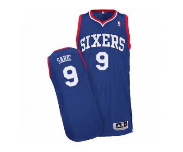 Men Adidas Philadelphia 76ers #9 Dario Saric Authentic Royal Blue Alternate NBA Jersey