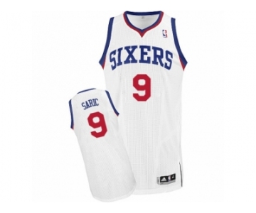 Men Adidas Philadelphia 76ers #9 Dario Saric Authentic White Home NBA Jersey
