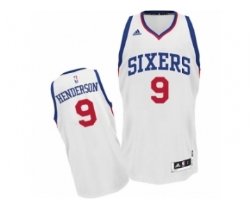 Men's Adidas Philadelphia 76ers #9 Gerald Henderson Swingman White Home NBA Jersey