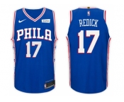 Nike NBA Philadelphia 76ers #17 J.J. Redick Jersey 2017-18 New Season Blue Jersey