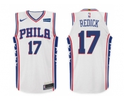 Nike NBA Philadelphia 76ers #17 J.J. Redick Jersey 2017-18 New Season White Jersey