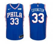 Nike NBA Philadelphia 76ers #33 Robert Covington Jersey 2017-18 New Season Blue Jersey