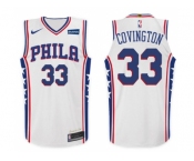 Nike NBA Philadelphia 76ers #33 Robert Covington Jersey 2017-18 New Season White Jersey