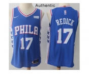 Nike Philadelphia 76ers #17 JJ Redick Blue NBA Authentic Icon Edition Jersey