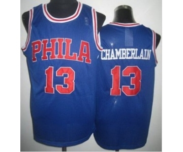 nba philadelphia 76ers #13 wilt chamberlain blue[swingman]