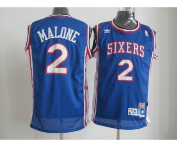 nba philadelphia 76ers #2 malone blue[swingman]