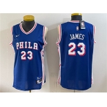 Women's Philadelphia 76ers #23 LeBron James Royal 2026 Icon Edition Stitched Basketball Jersey