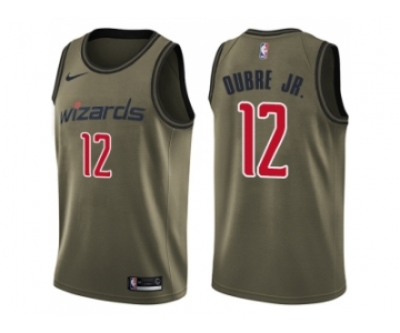Men Nike Washington Wizards #12 Kelly Oubre Jr. Green Salute to Service NBA Swingman Jersey
