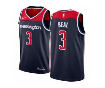 Men Nike Washington Wizards #3 Bradley Beal Authentic Navy Blue NBA Jersey Statement Edition