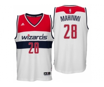 Men Washington Wizards #28 Ian Mahinmi Home White New Swingman Jersey