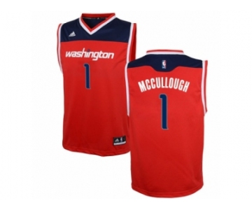 Men's Adidas Washington Wizards #1 Chris McCullough Authentic Red Road NBA Jersey