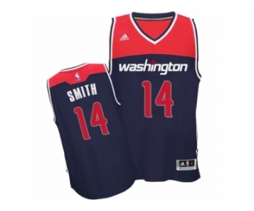 Men's Adidas Washington Wizards #14 Jason Smith Authentic Navy Blue Alternate NBA Jersey