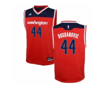 Men's Adidas Washington Wizards #44 Bojan Bogdanovic Authentic Red Road NBA Jersey