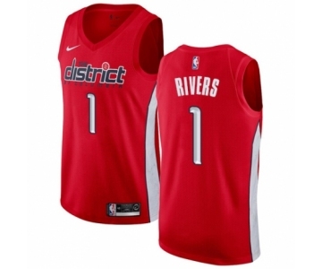 Men's Nike Washington Wizards #1 Austin Rivers Red Swingman Jersey - Earned Edition
