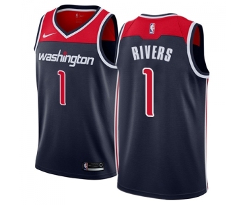 Men's Nike Washington Wizards #1 Austin Rivers Swingman Navy Blue NBA Jersey Statement Edition