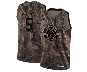 Men's Nike Washington Wizards #5 Markieff Morris Swingman Camo Realtree Collection NBA Jersey