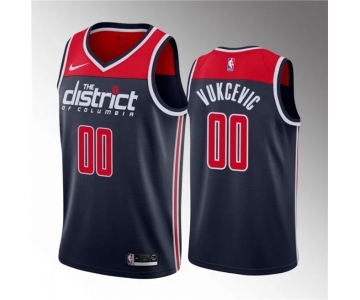 Men's Washington Wizards #00 Tristan Vukcevic Navy 2023 Draft Statement Edition Stitched Jersey