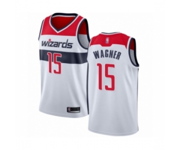 Men's Washington Wizards #15 Moritz Wagner Authentic White Basketball Jersey - Association Edition
